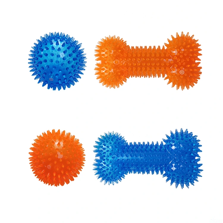 TPR Spiky Bone Ball s pískem